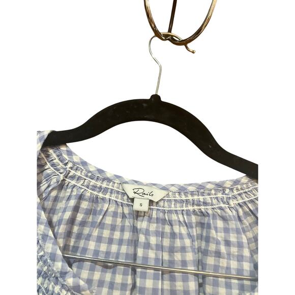 Rails Mariah Top Women Small Blue 100% Cotton - Picture 3 of 5